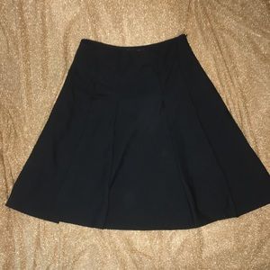 The Limited Pleated Black Skirt